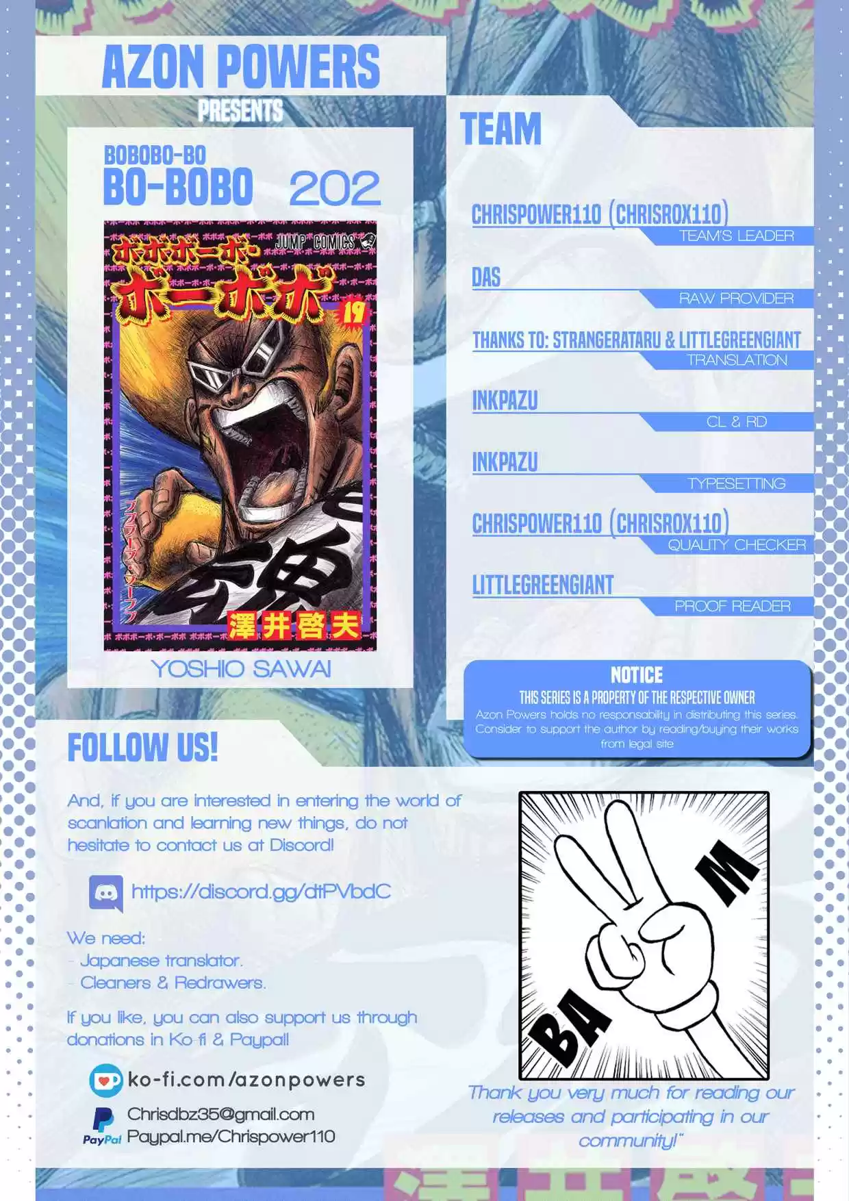 Bobobo bo Bo bobo Vol. 19 Ch. 202 Moemoe Oyabin's Journey To Find Himself