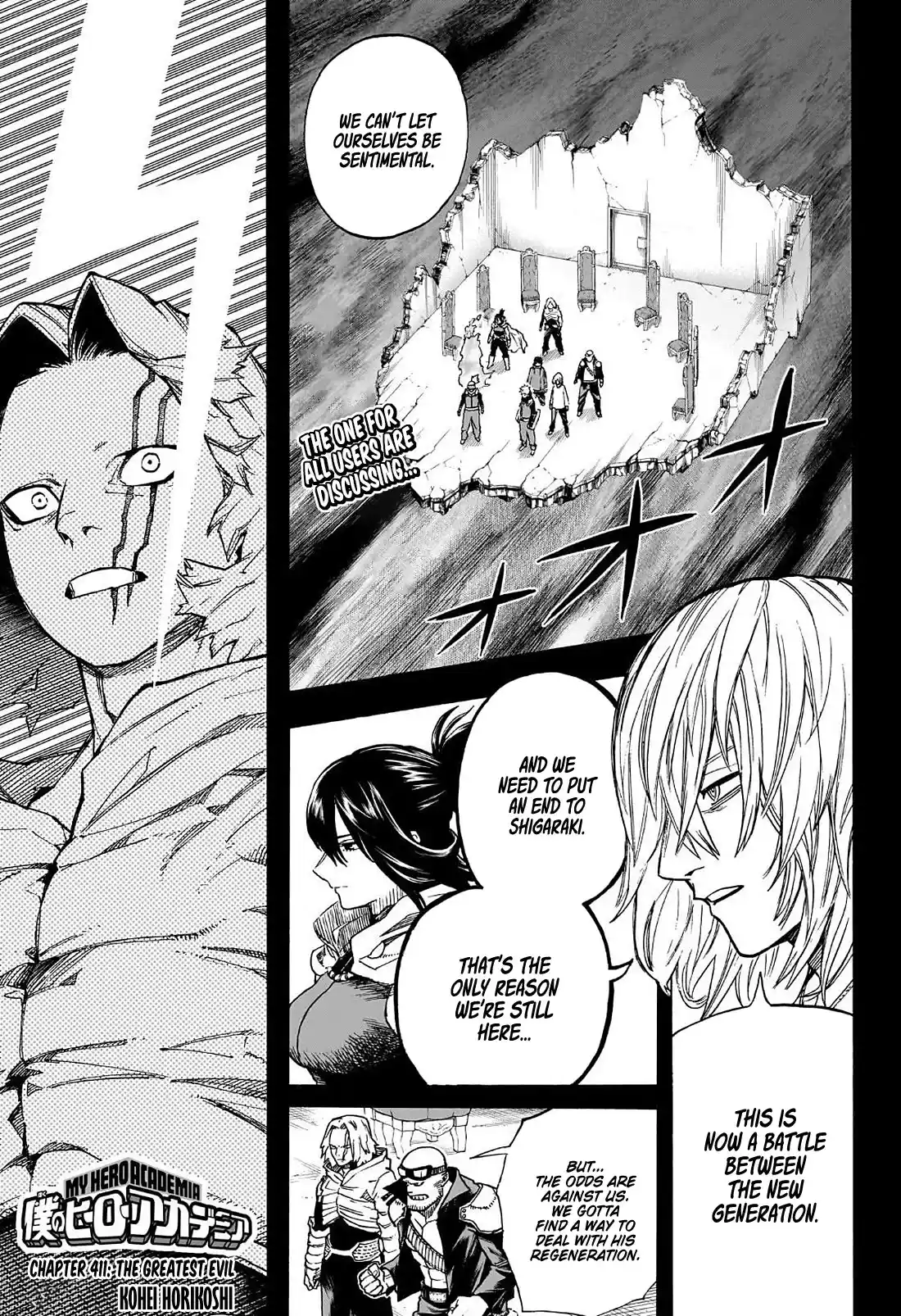 Boku No Hero Academia Chapter 411