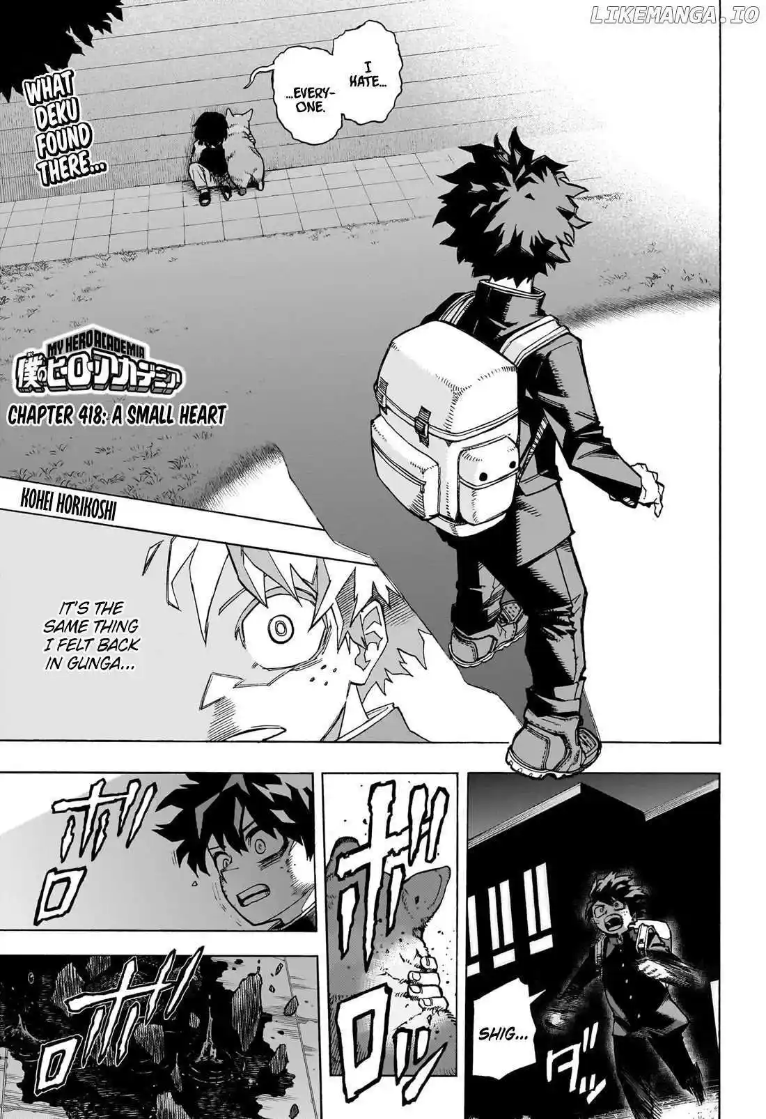 Boku No Hero Academia Chapter 418