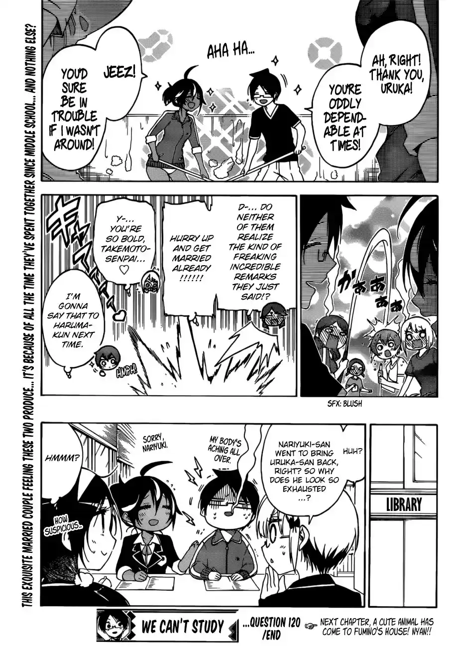 Bokutachi wa Benkyou ga Dekinai ch.120