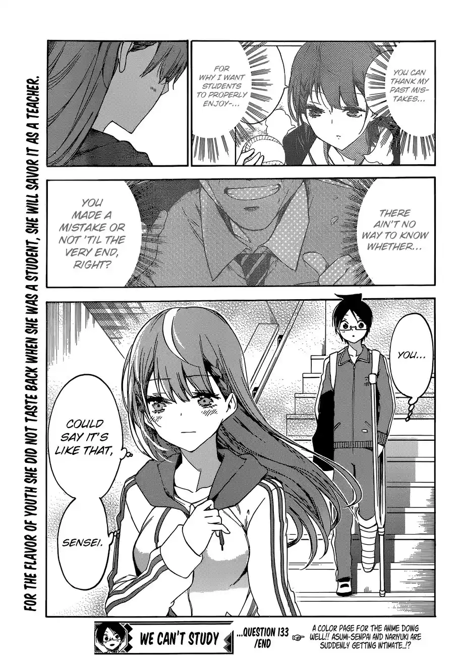 Bokutachi wa Benkyou ga Dekinai ch.133