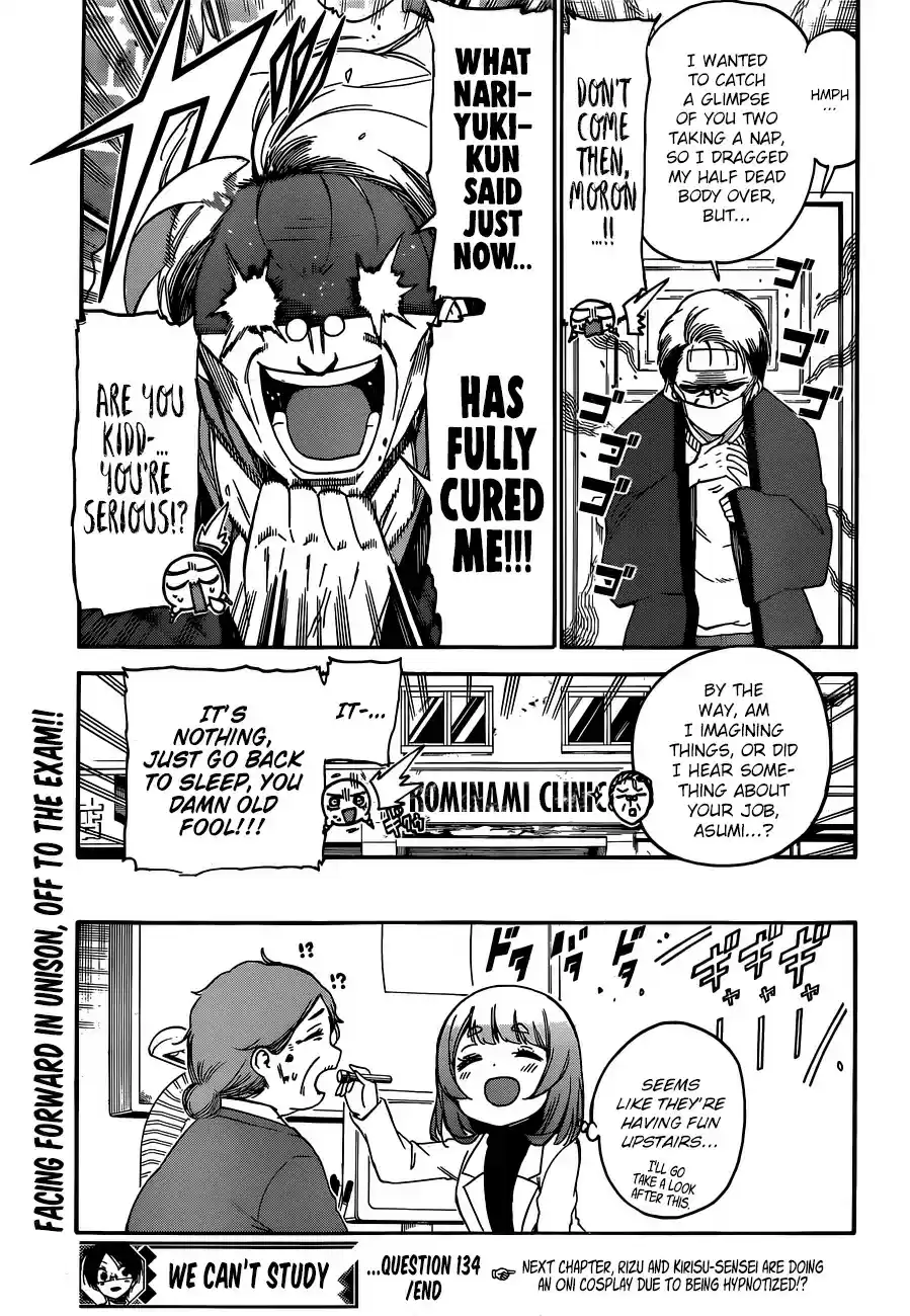 Bokutachi wa Benkyou ga Dekinai ch.134