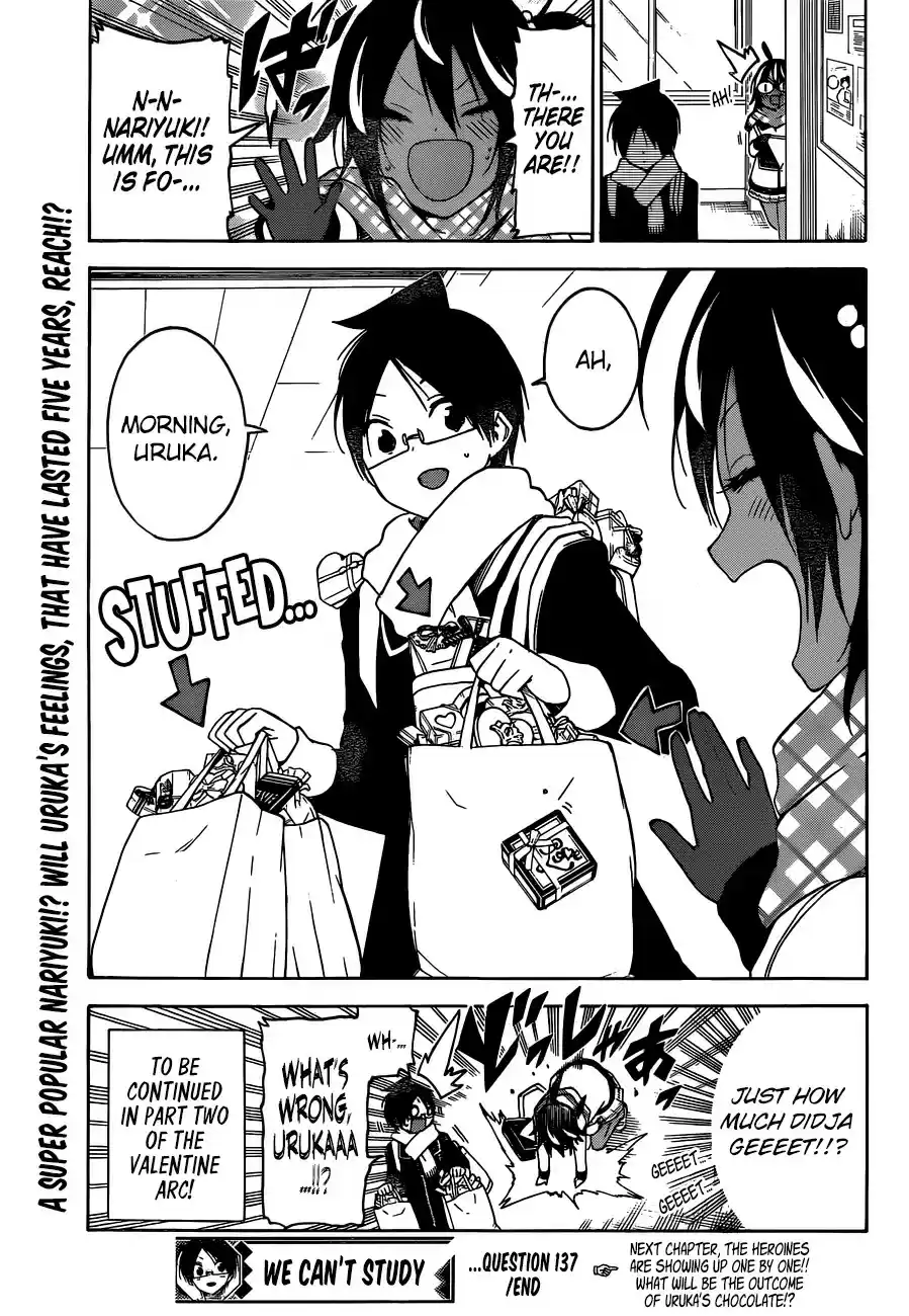 Bokutachi wa Benkyou ga Dekinai ch.137