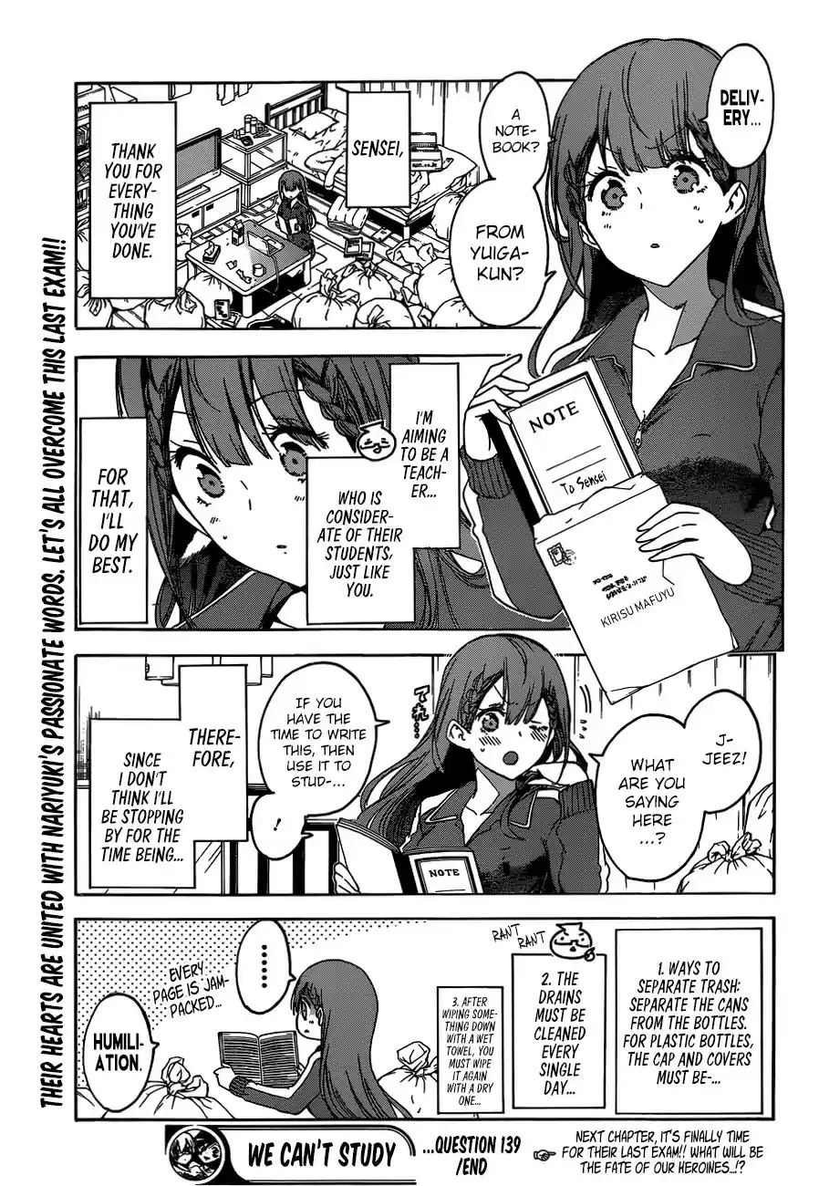 Bokutachi wa Benkyou ga Dekinai ch.139