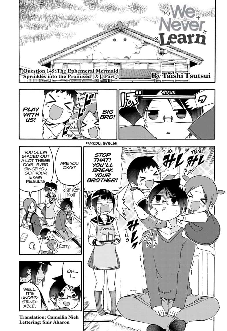 Bokutachi wa Benkyou ga Dekinai ch.145