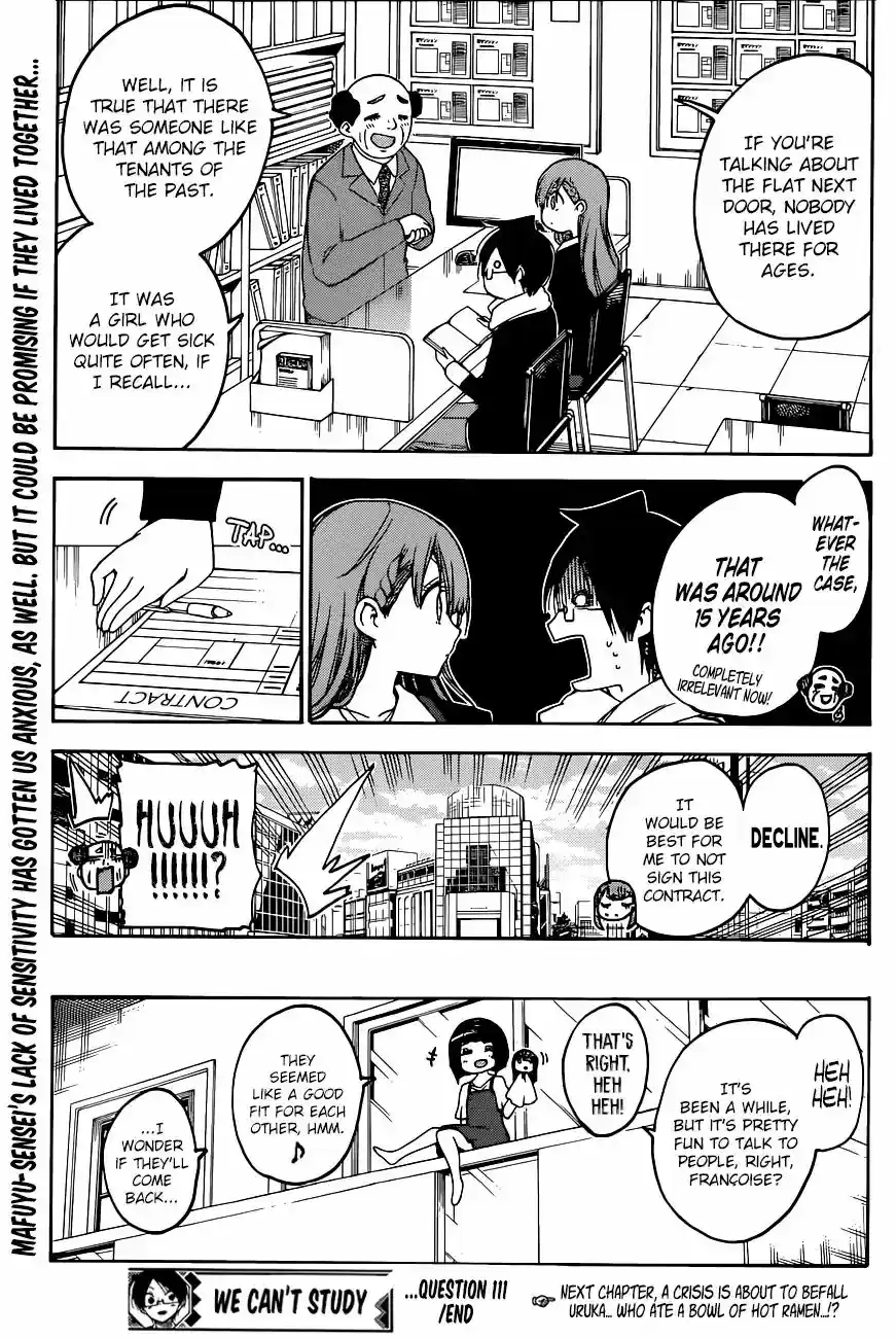 Bokutachi wa Benkyou ga Dekinai Chapter 111: The [X] that the Predecessor Visits is Sometimes Filled with Abnormality