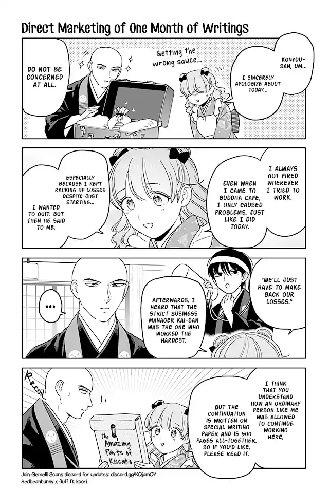 Buddha Cafe Ch. 274 Direct Marketing of One Months of Writings