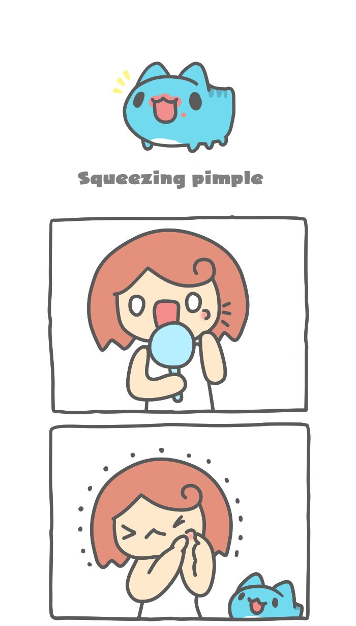 BugCat Capoo Ch. 433 squeezing pimples
