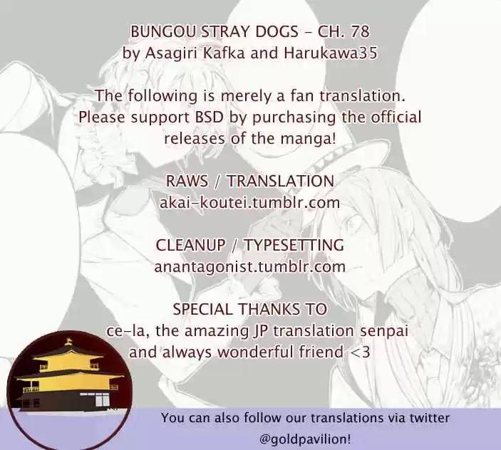 Bungo Stray Dogs Ch. 78 To Threaten God, Part 1