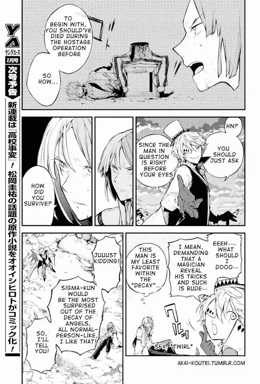 Bungo Stray Dogs Ch. 78 To Threaten God, Part 1