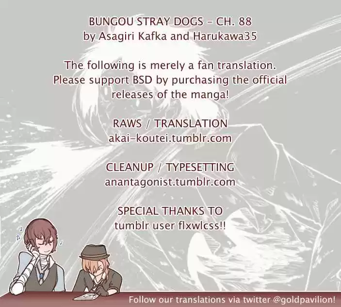 Bungo Stray Dogs Ch. 88 As Though Tumbling Down