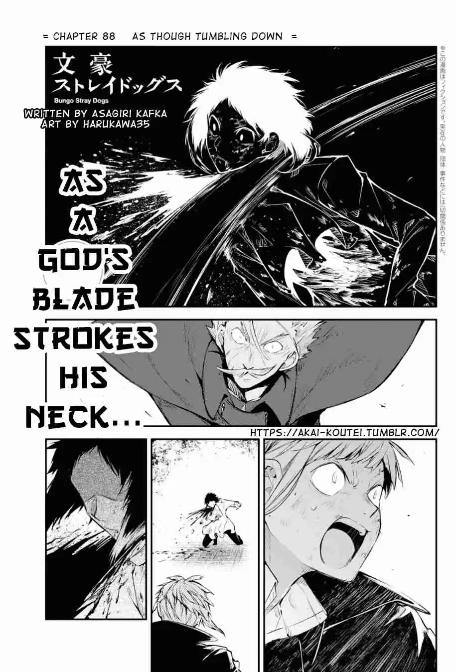 Bungo Stray Dogs Ch. 88 As Though Tumbling Down