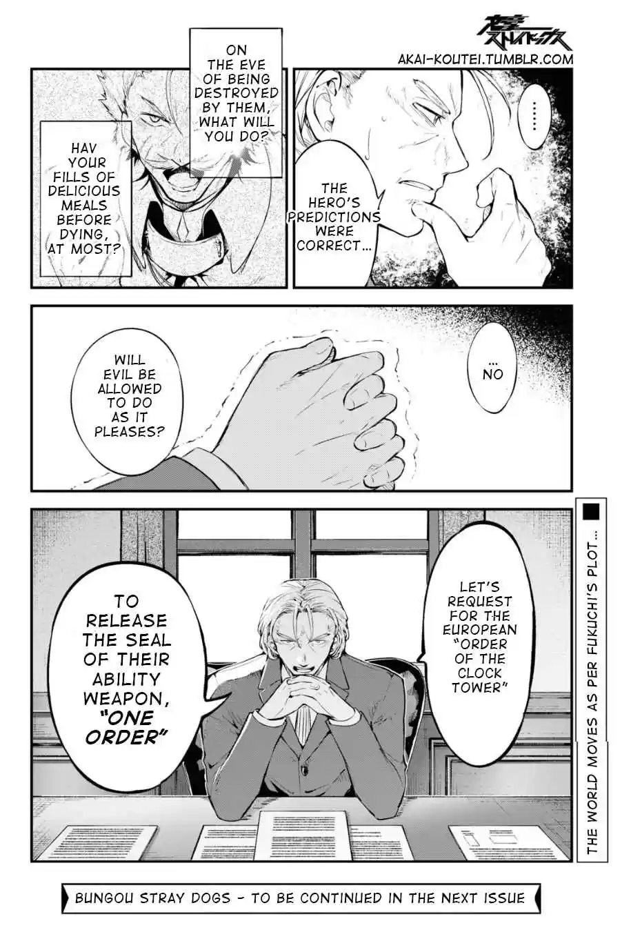 Bungo Stray Dogs Ch. 90 Hero War, Gang War, Final Part