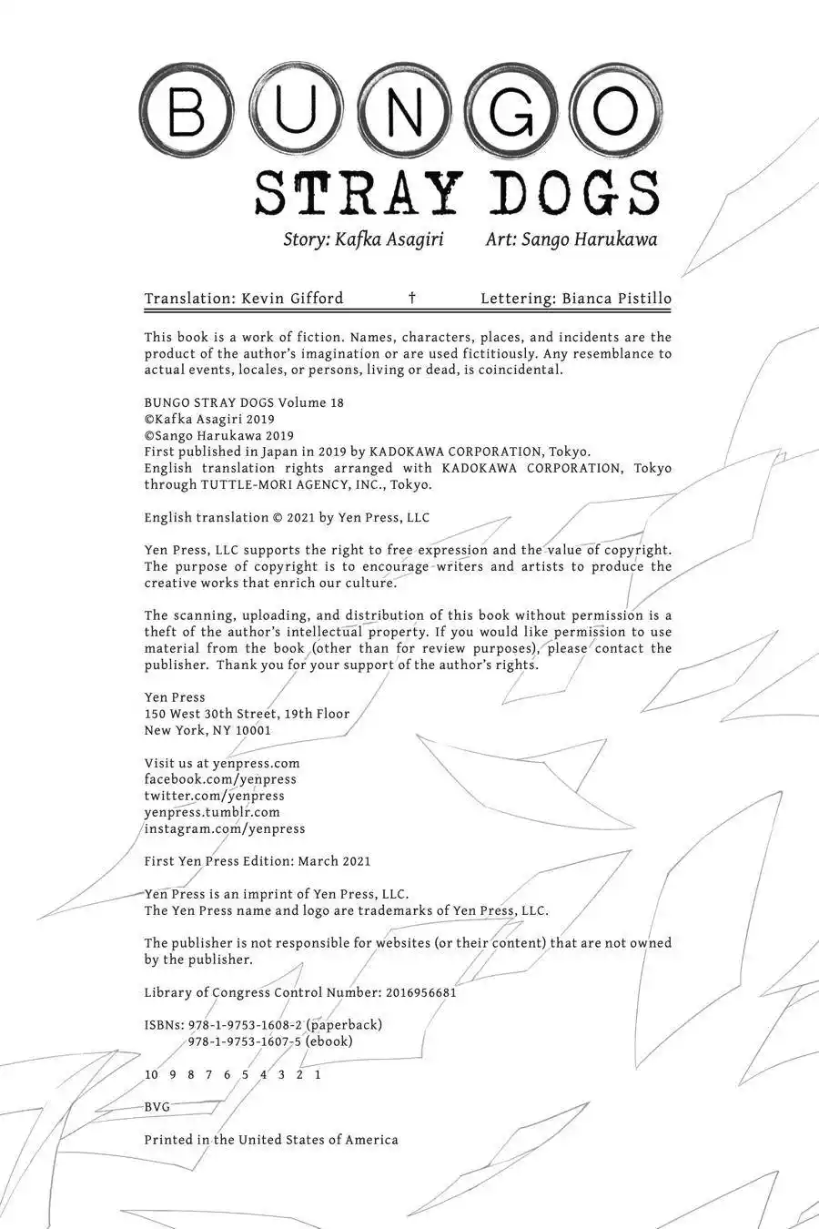 Bungo Stray Dogs Chapter 78.5