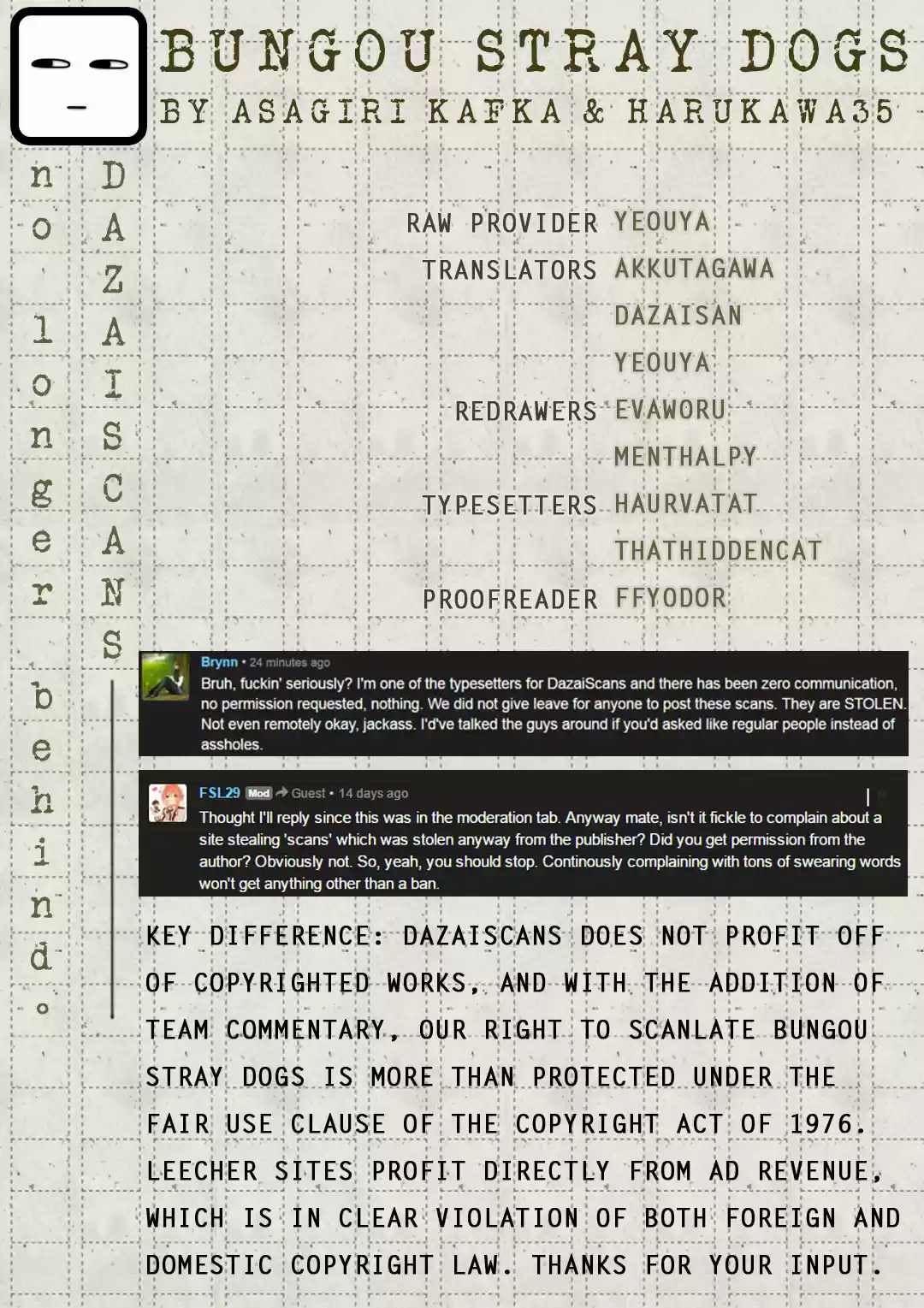 Bungo Stray Dogs Vol.12 Ch.47