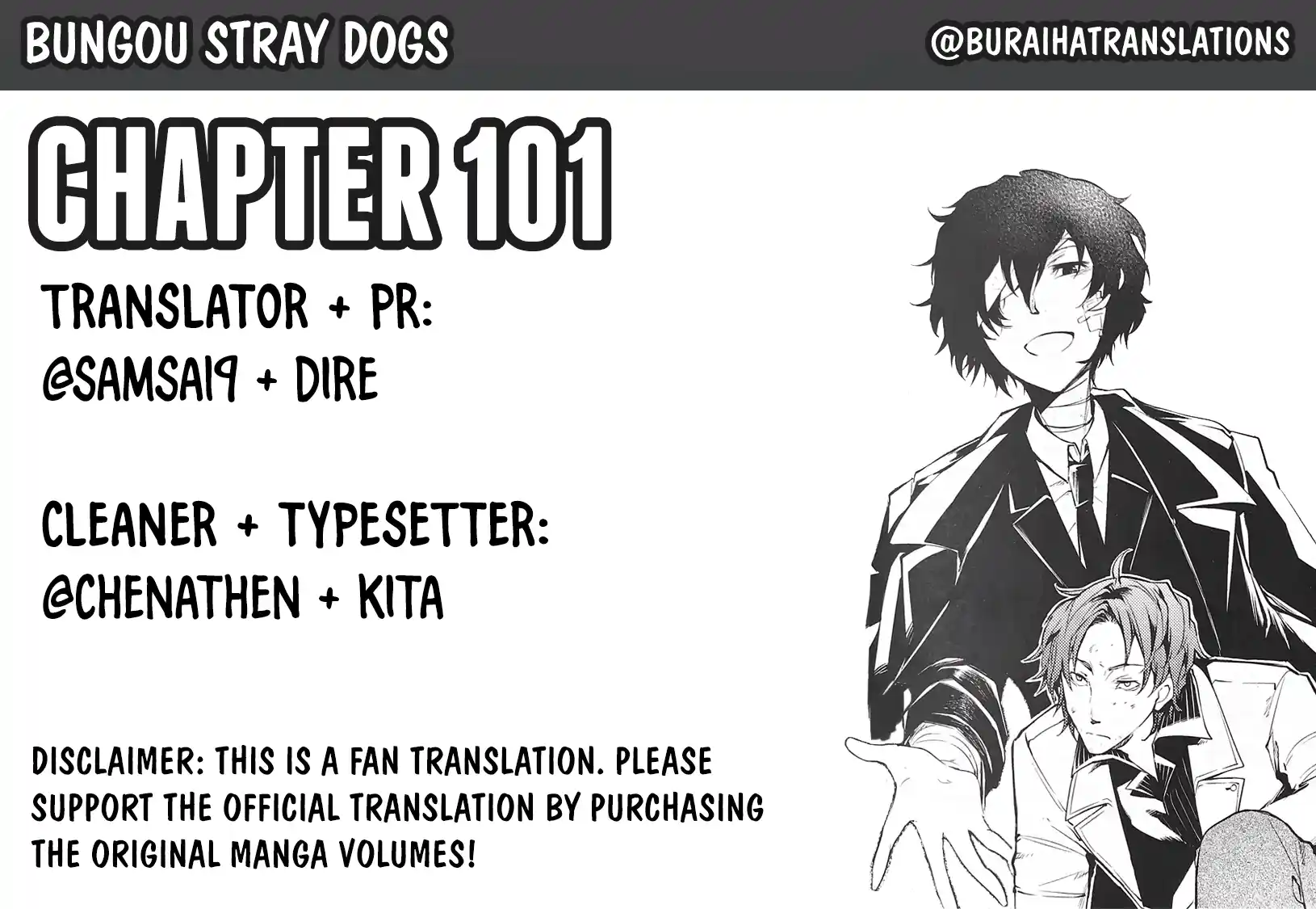 Bungou Stray Dogs Chapter 101