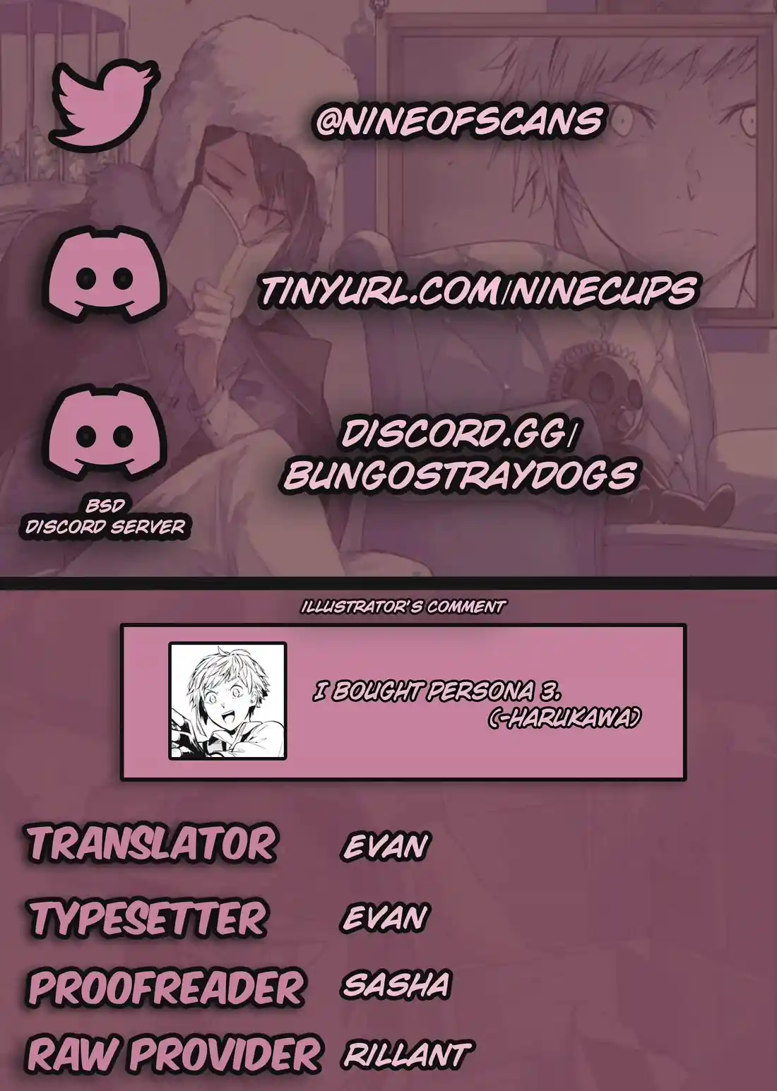 Bungou Stray Dogs Chapter 113