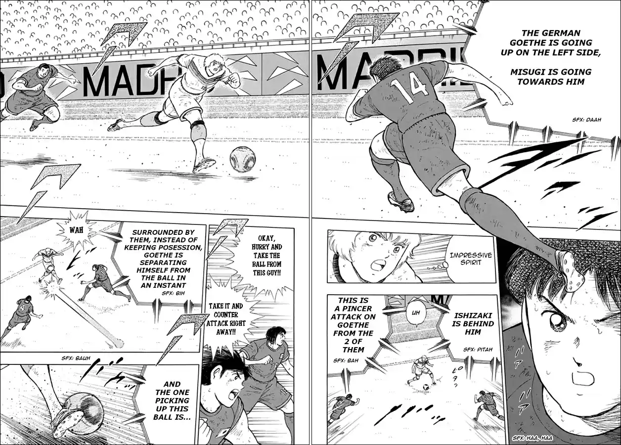 Captain Tsubasa Rising Sun Ch. 99 The German Hold On Tactic