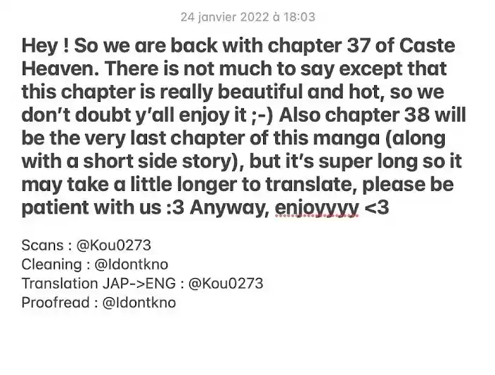 Caste Heaven Vol.8 Chapter 37