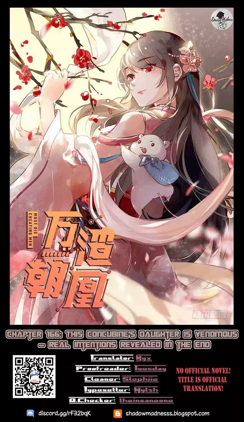 Cheating Men Must Die Ch. 166 This Concubine's Daughter is Venomous Real intentions revealed in the end