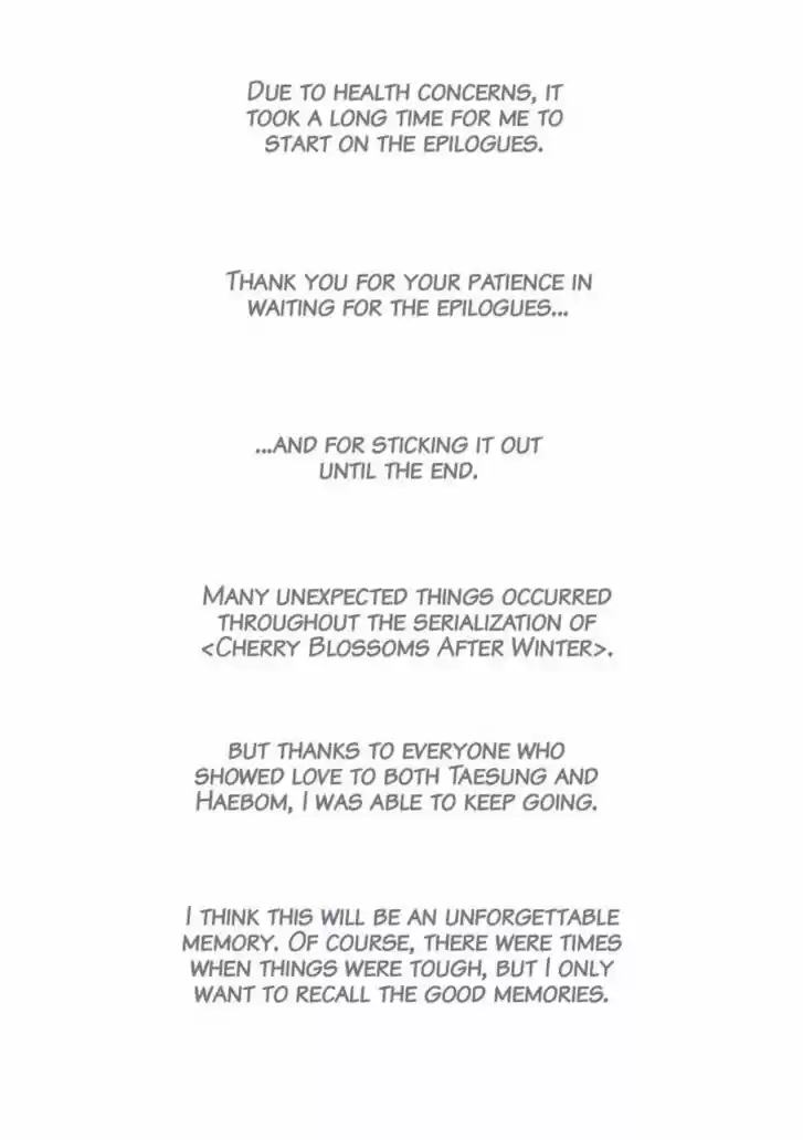 Cherry Blossoms After Winter Ch.146.5