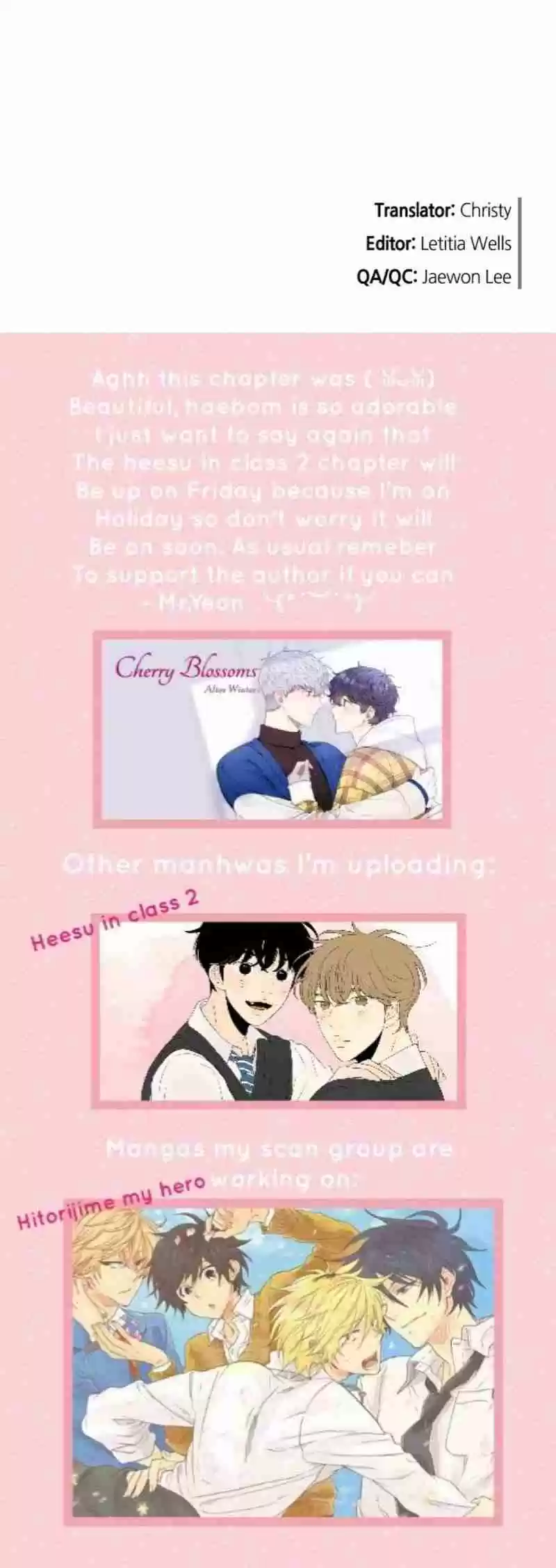 Cherry Blossoms After Winter Chapter 72