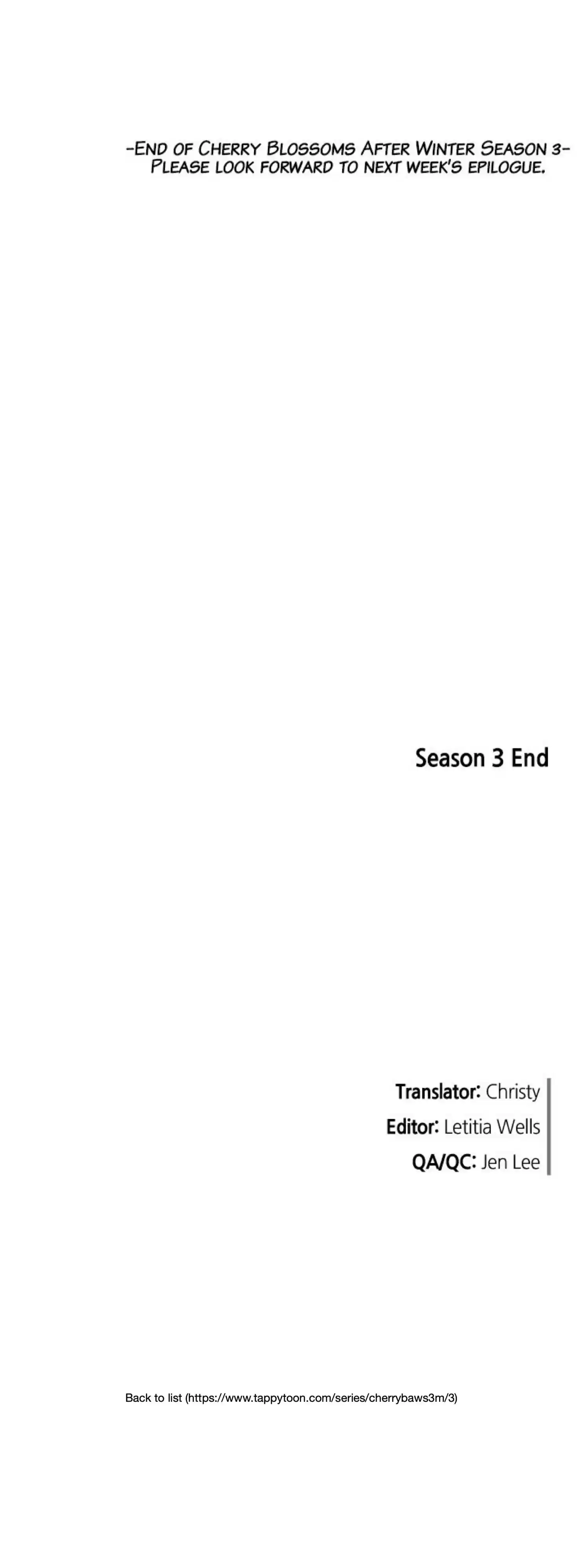 Cherry Blossoms After Winter Chapter 90