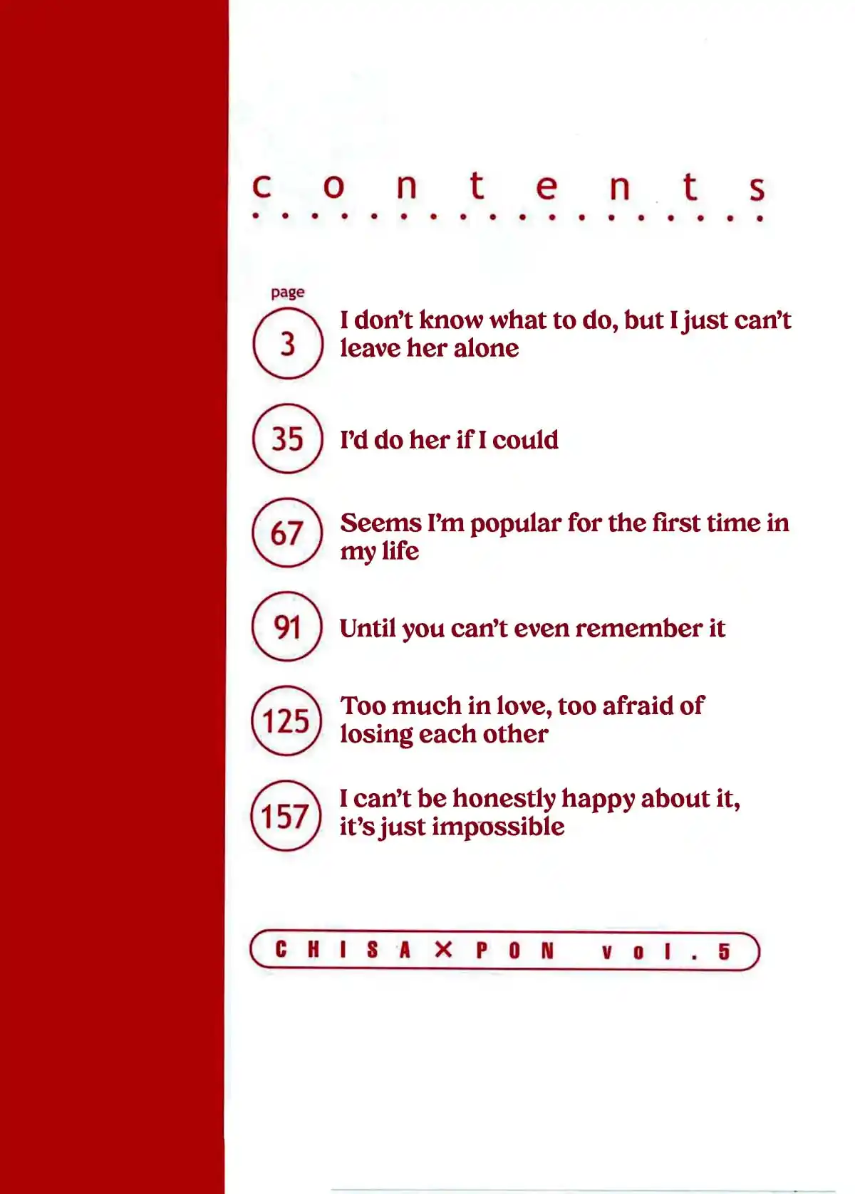 Chisa X Pon Vol.5 Chapter 25