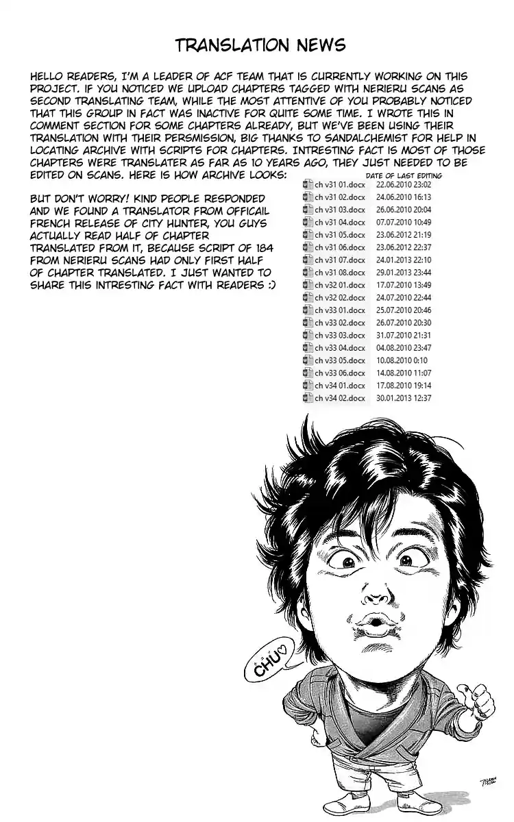 City Hunter Vol. 34 Ch. 184 Return from Hell!