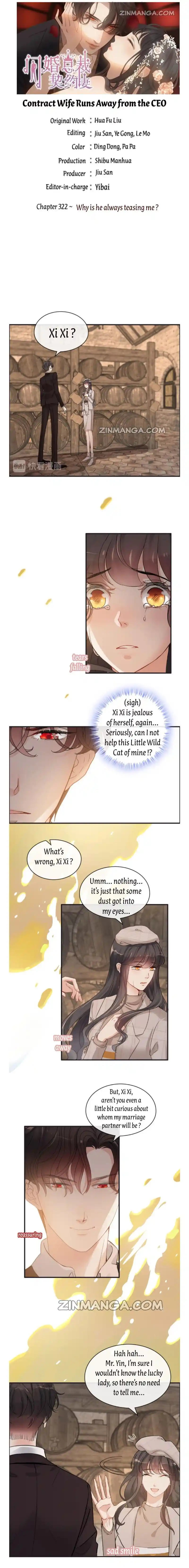 Contract Wife Runs Away From The Ceo Chapter 321