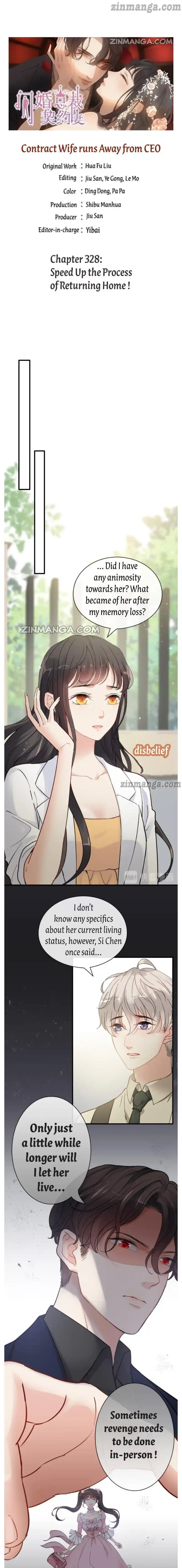 Contract Wife Runs Away From The Ceo Chapter 328