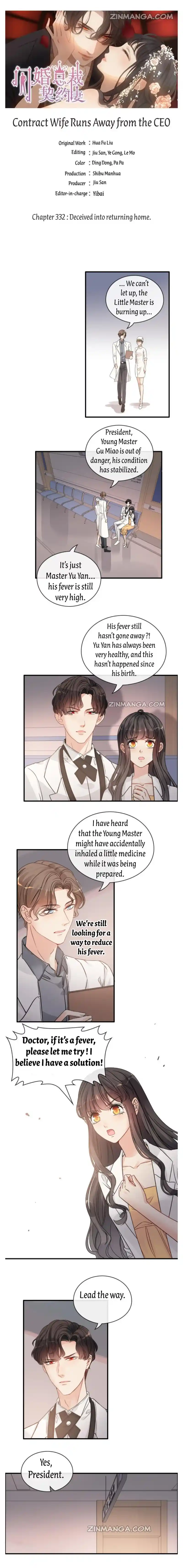 Contract Wife Runs Away From The Ceo Chapter 332