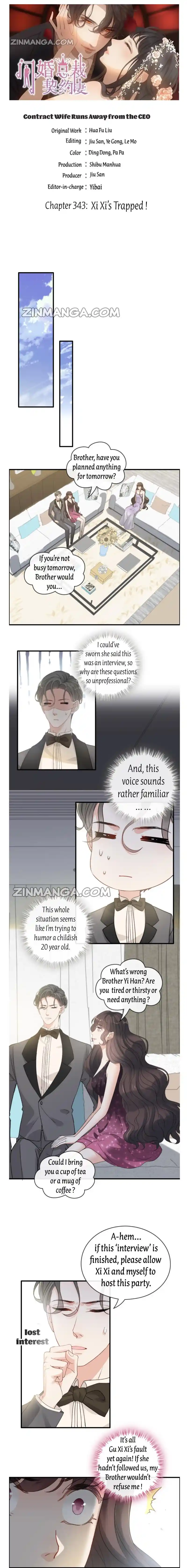 Contract Wife Runs Away From The Ceo Chapter 343