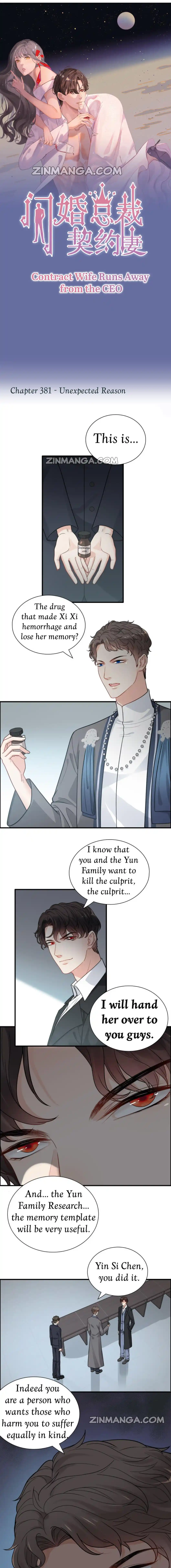 Contract Wife Runs Away From The Ceo Chapter 381