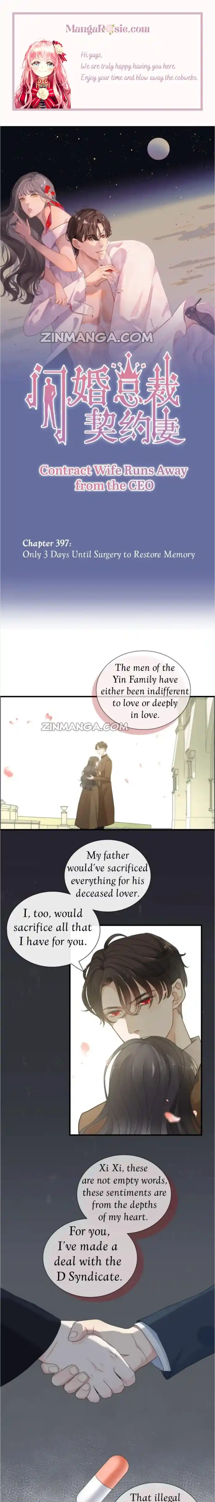 Contract Wife Runs Away From The CEO Chapter 397