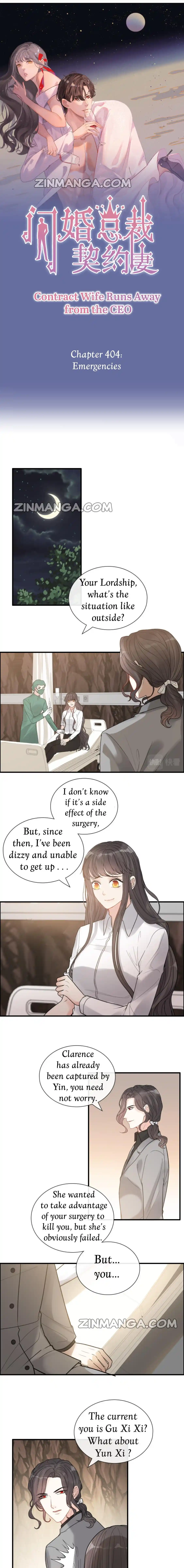 Contract Wife Runs Away From The Ceo Chapter 404