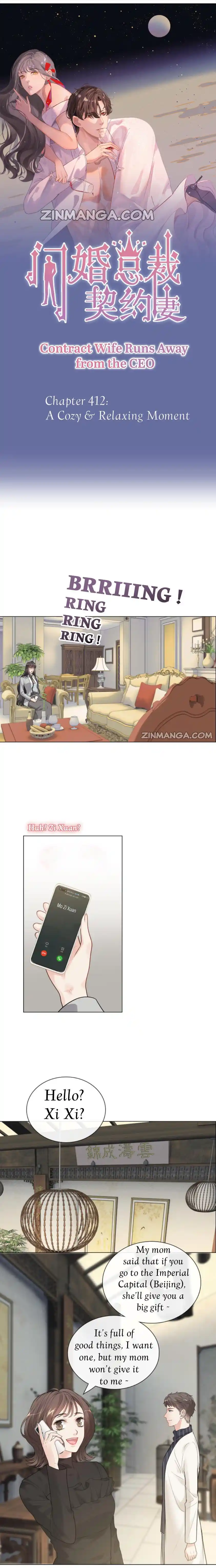 Contract Wife Runs Away From The Ceo Chapter 412