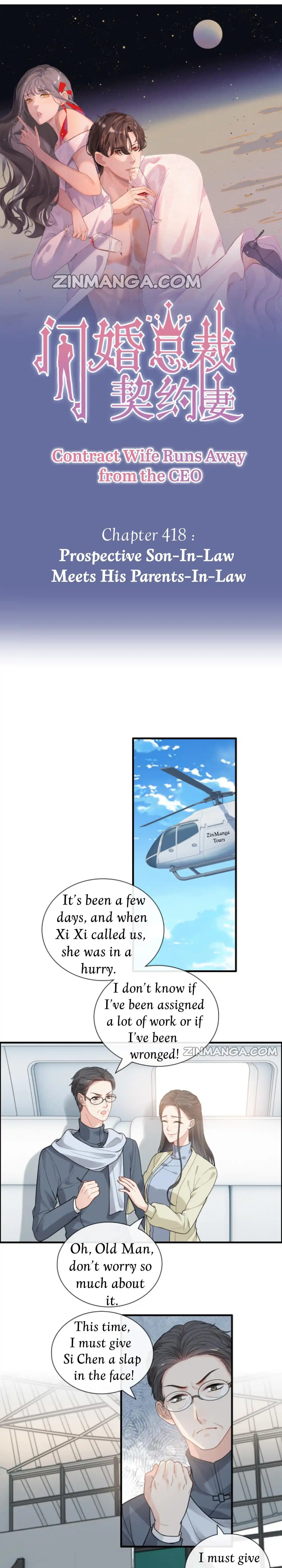 Contract Wife Runs Away From The Ceo Chapter 418