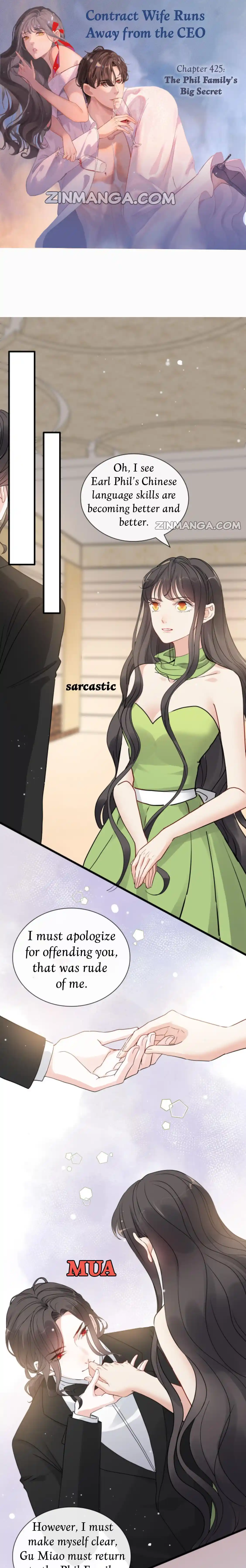 Contract Wife Runs Away From The Ceo Chapter 425