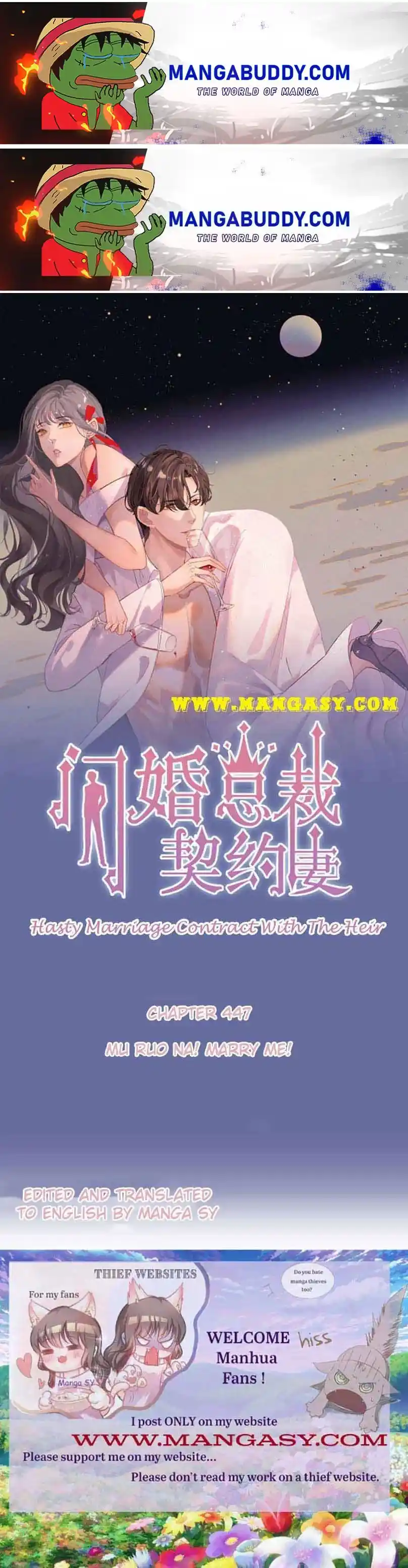 Contract Wife Runs Away From The Ceo Chapter 447