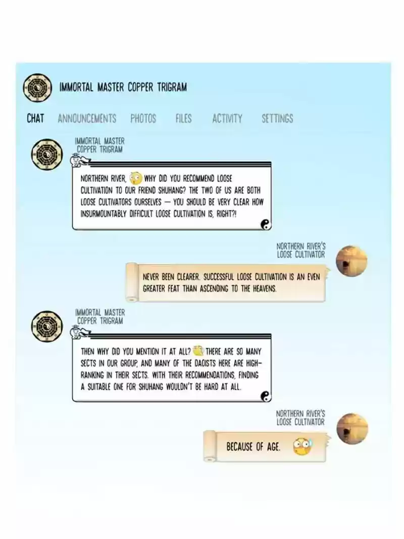 Cultivation Chat Group 19