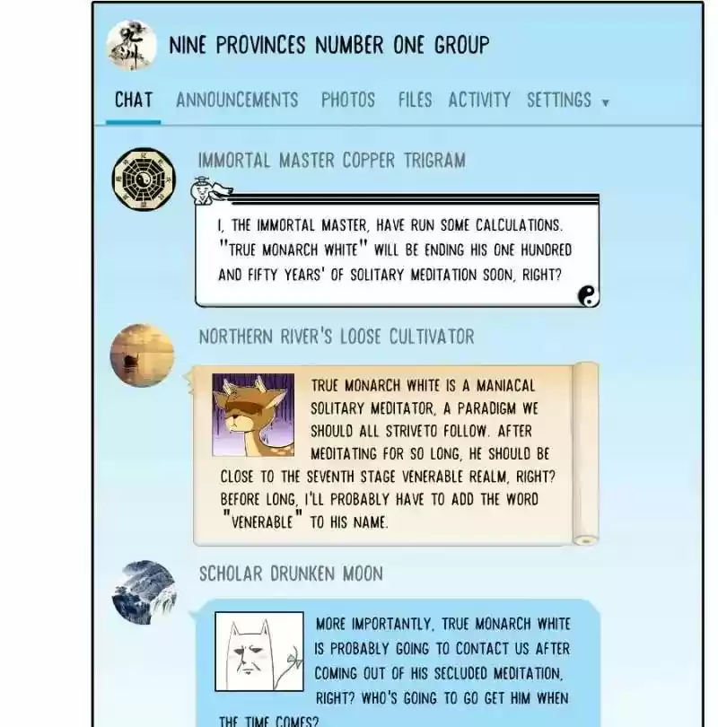 Cultivation Chat Group 26