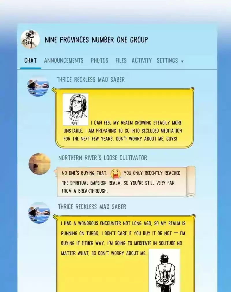 Cultivation Chat Group 26