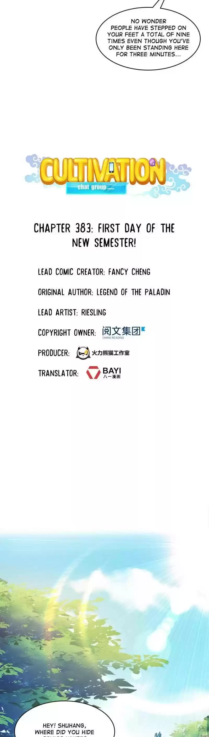 Cultivation Chat Group Chapter 383