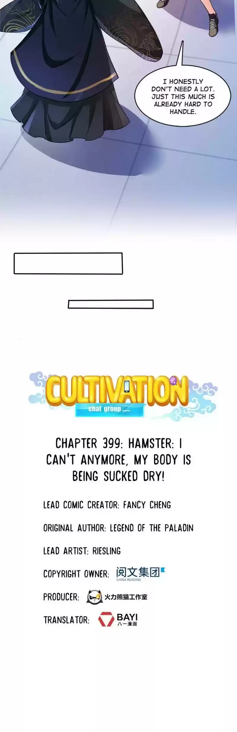 Cultivation Chat Group Chapter 399