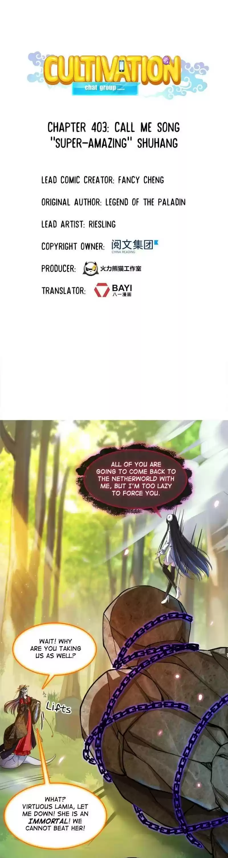 Cultivation Chat Group Chapter 403