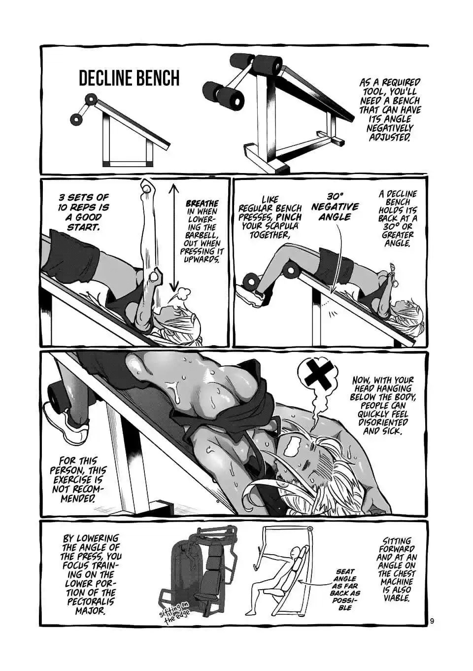 Danberu nan kiro moteru? Ch. 52 Decline Bench Press
