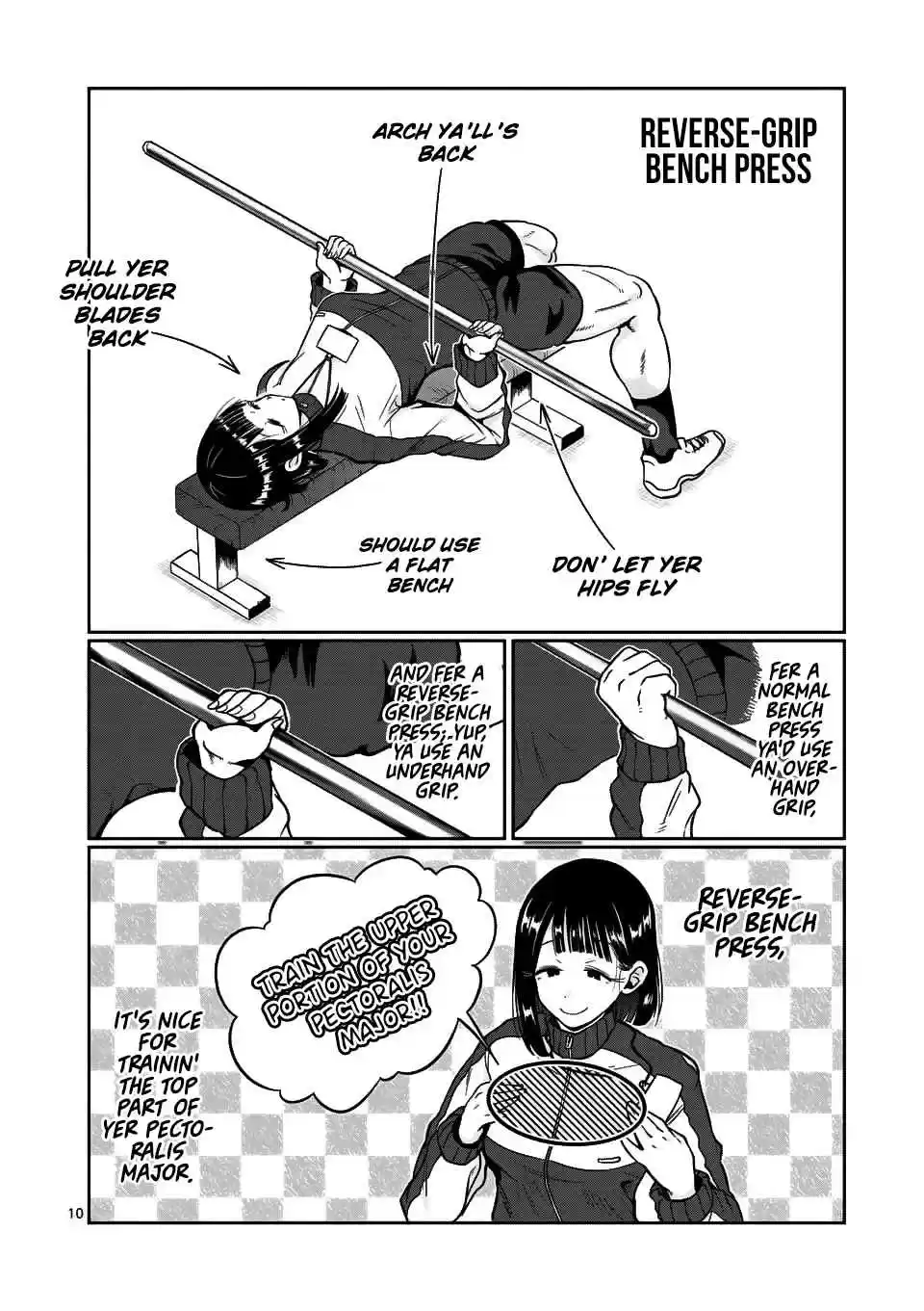 Danberu nan kiro moteru? Ch. 61 Reverse Grip Bench Press