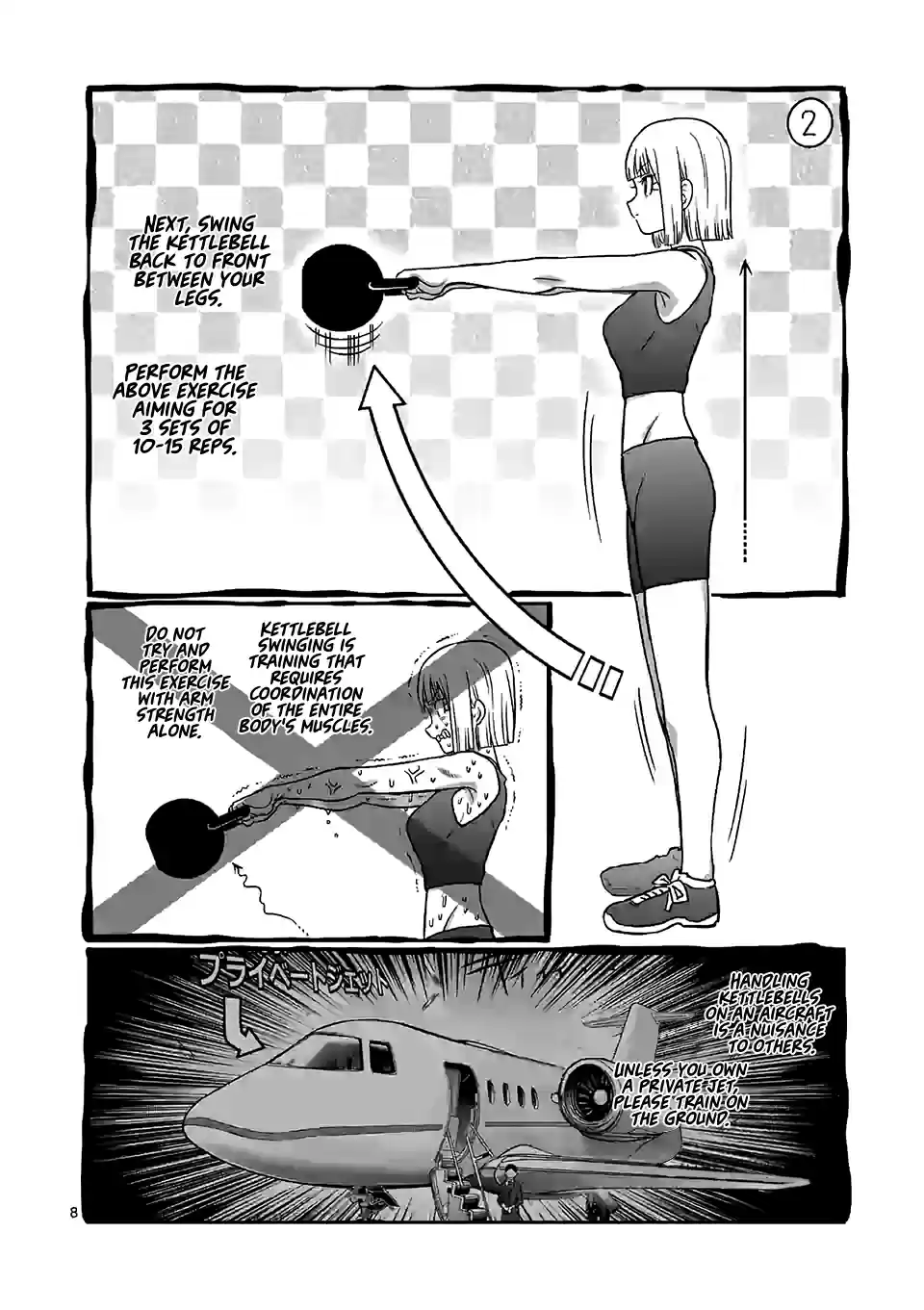 Danberu Nan Kiro Moteru? Vol. 10 Ch. 97 Kettlebell Swings