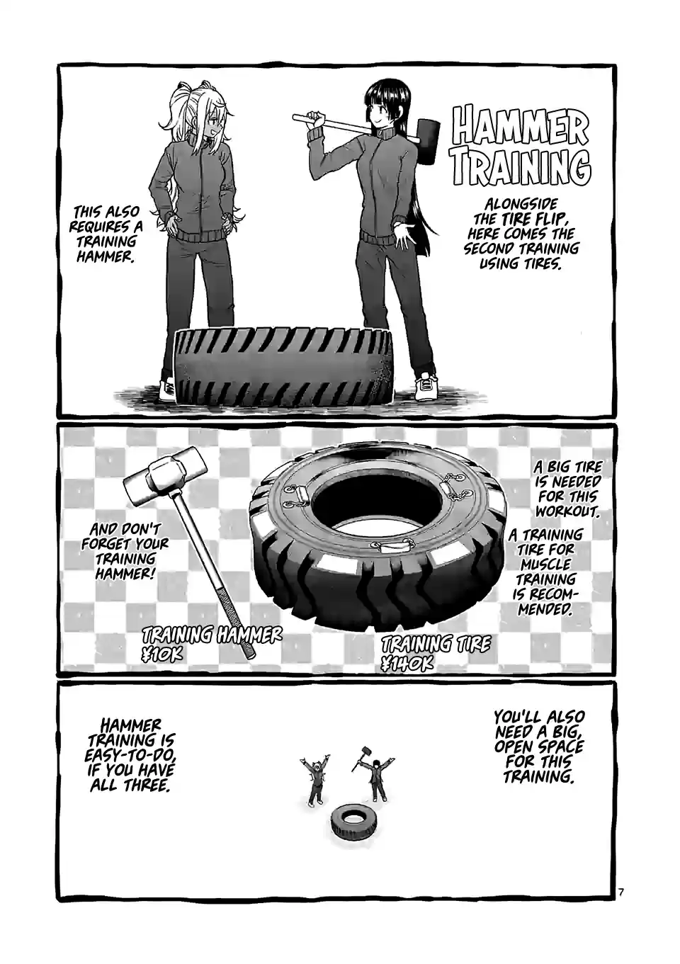 Danberu Nan Kiro Moteru? Vol. 10 Ch. 99 Hammer Training